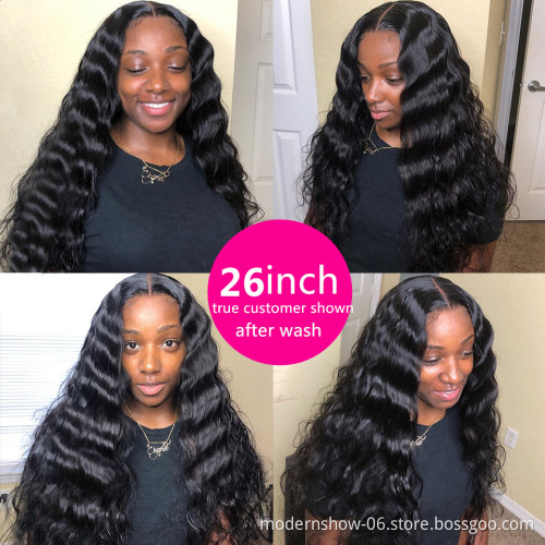 100 Unprocessed Cuticles Aligned Brazilian Virgin Human hair Lace Frontal Wigs Deep Wave Curly T Type Lace Front Human Hair Wigs